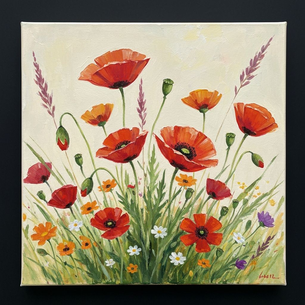 Daleen K. — Floral acrylic study